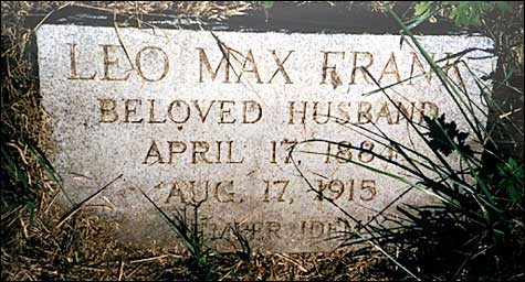 Leo Frank tombstone