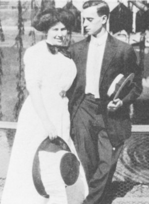 Happier Times: 25-year-old Leo Frank, courting the 21-year-old Lucille Selig at Grant Park, Atlanta, Ga, July 17th, 1909. Exactly six years later to the day, while sleeping soundly on a prison dormitory cot at the State Penitentiary in Milledgeville, Georgia, Leo Frank would be "shanked" (one knife-thrust to his jugular) just before midnight. The weapon was a seven-inch butcher knife wielded by a fellow inmate, William Creen. Leo Frank barely survived the assault. One month later he was dead at the hands of a lynching party.