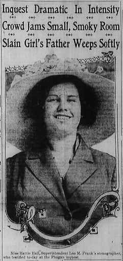 Hattie Hall, Frank's stenographer