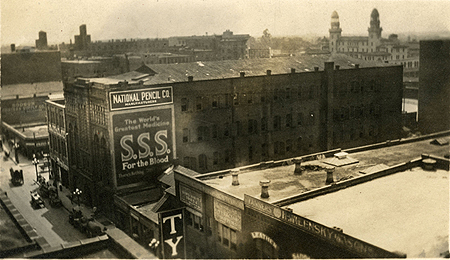 The National Pencil Company building around 1913