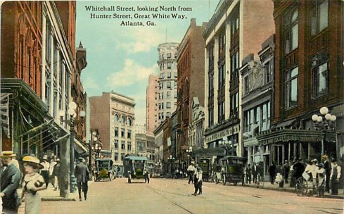 Atlanta circa 1913, as viewed from Hunter Street