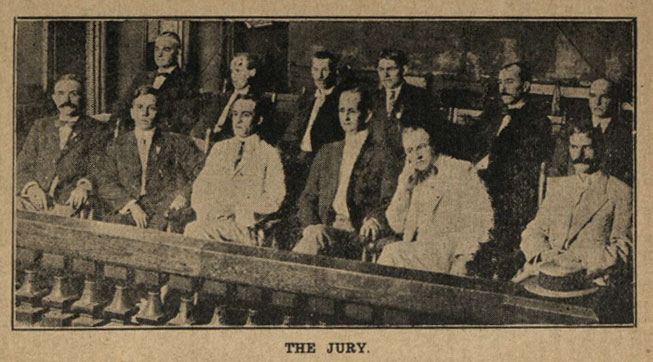 The jury for the Leo Frank case in Atlanta, Fulton county