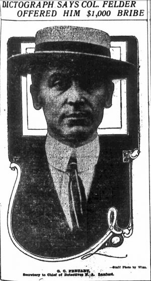 G. C. Febuary, Secretary to Chief of Detectives N. A. Lanford.